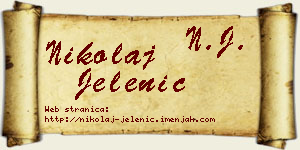 Nikolaj Jelenić vizit kartica